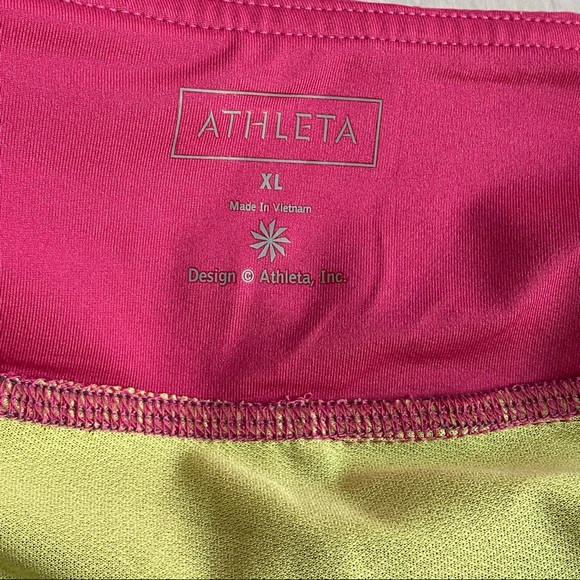 Athleta Pink Stability Running Shorts Size XL - Picture 9 of 13